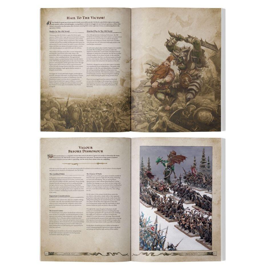 Inside pages showing Old World scenarios