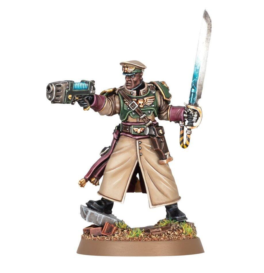 Imperial Guard officer – Castellan 40k miniature