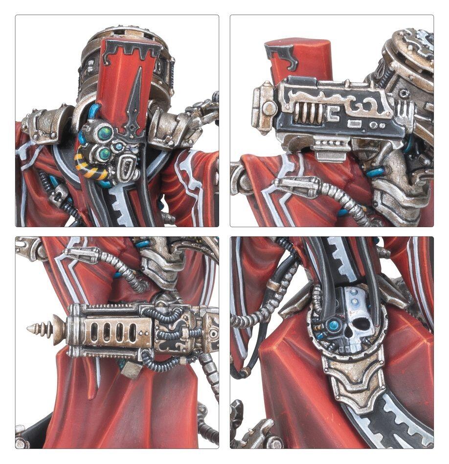 Side view with servo-arm and cloak detailing