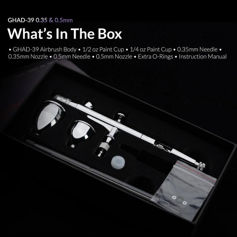 Gaahleri GHAD-39 Advanced Series airbrush box contents