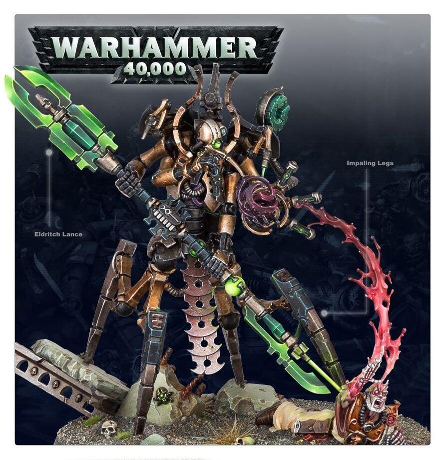 Pre-loved Illuminor Szeras Necrons Warhammer 40k new in box unsealed close-up