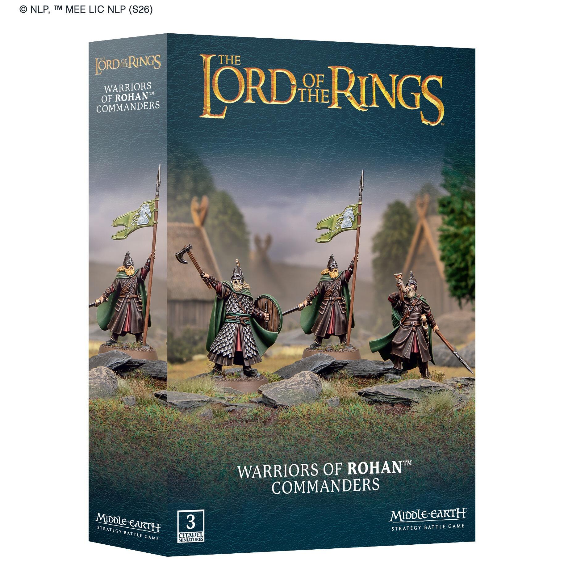Warriors of Rohan Commanders Middle-earth Strategy Battle Game front view