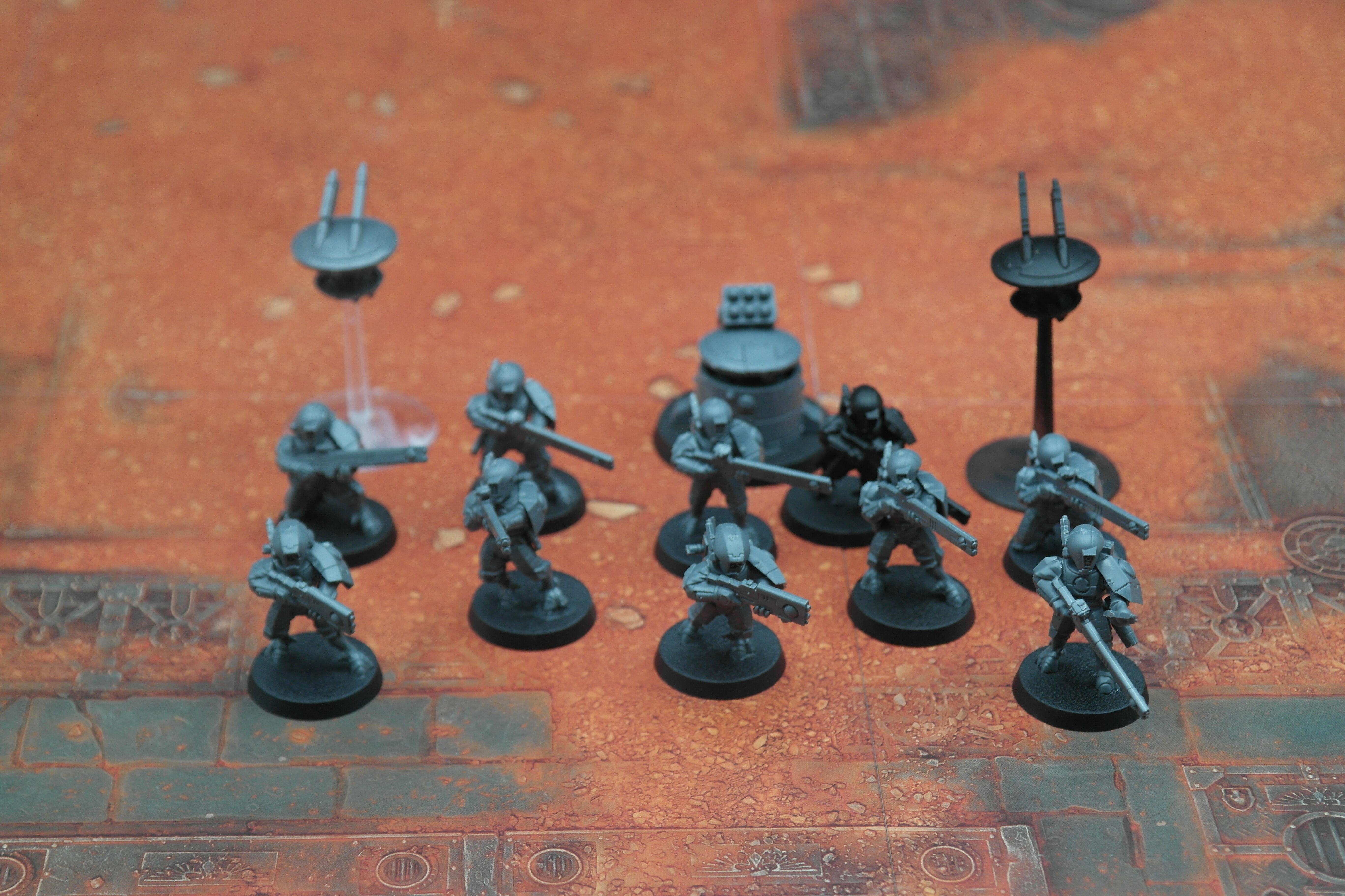 Pre-loved T'au Fire Warriors front view