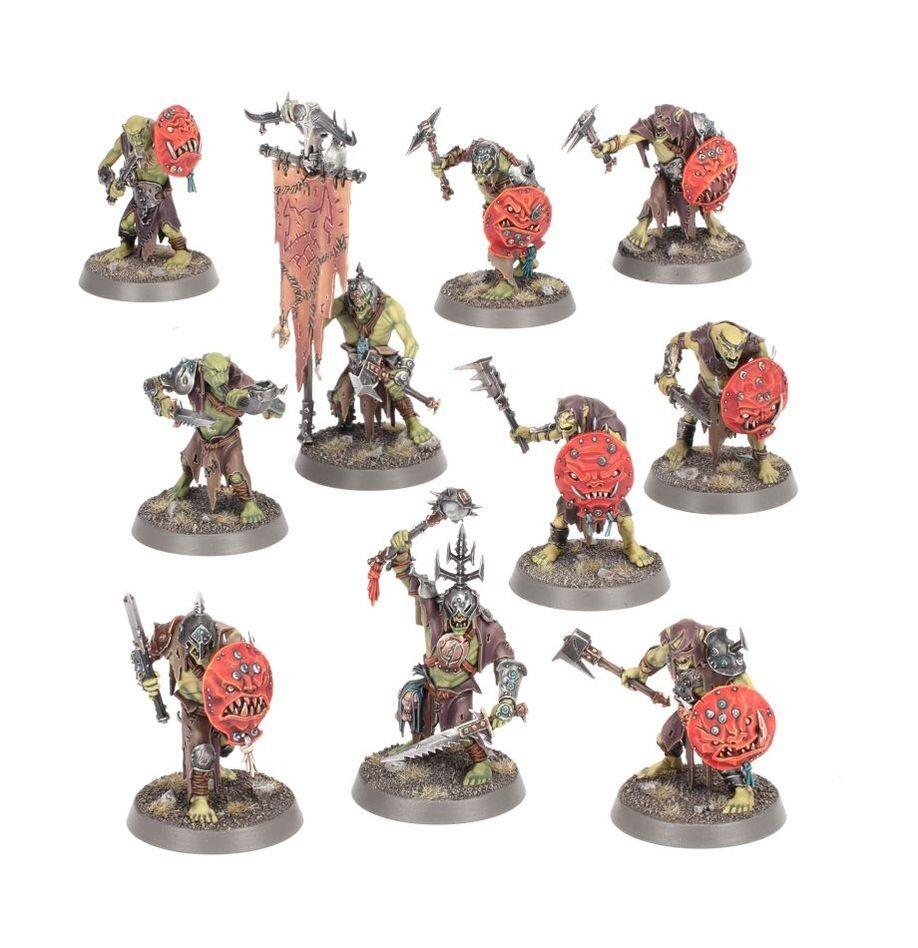 Painted Kruleboyz Gutrippaz in swamp terrain