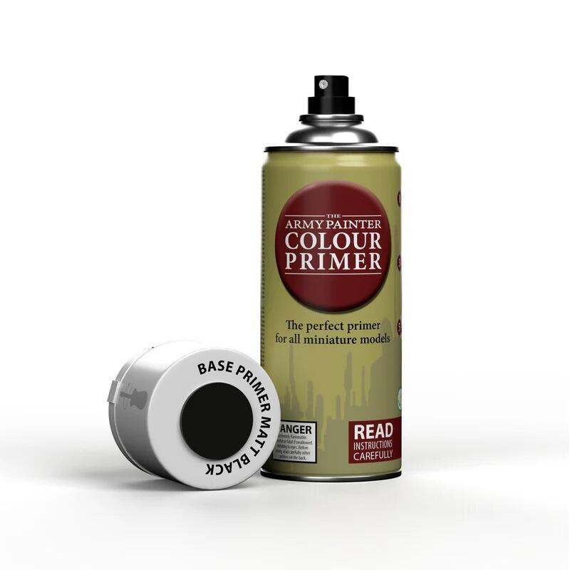 Army Painter Colour Primer Matt Black spray can front