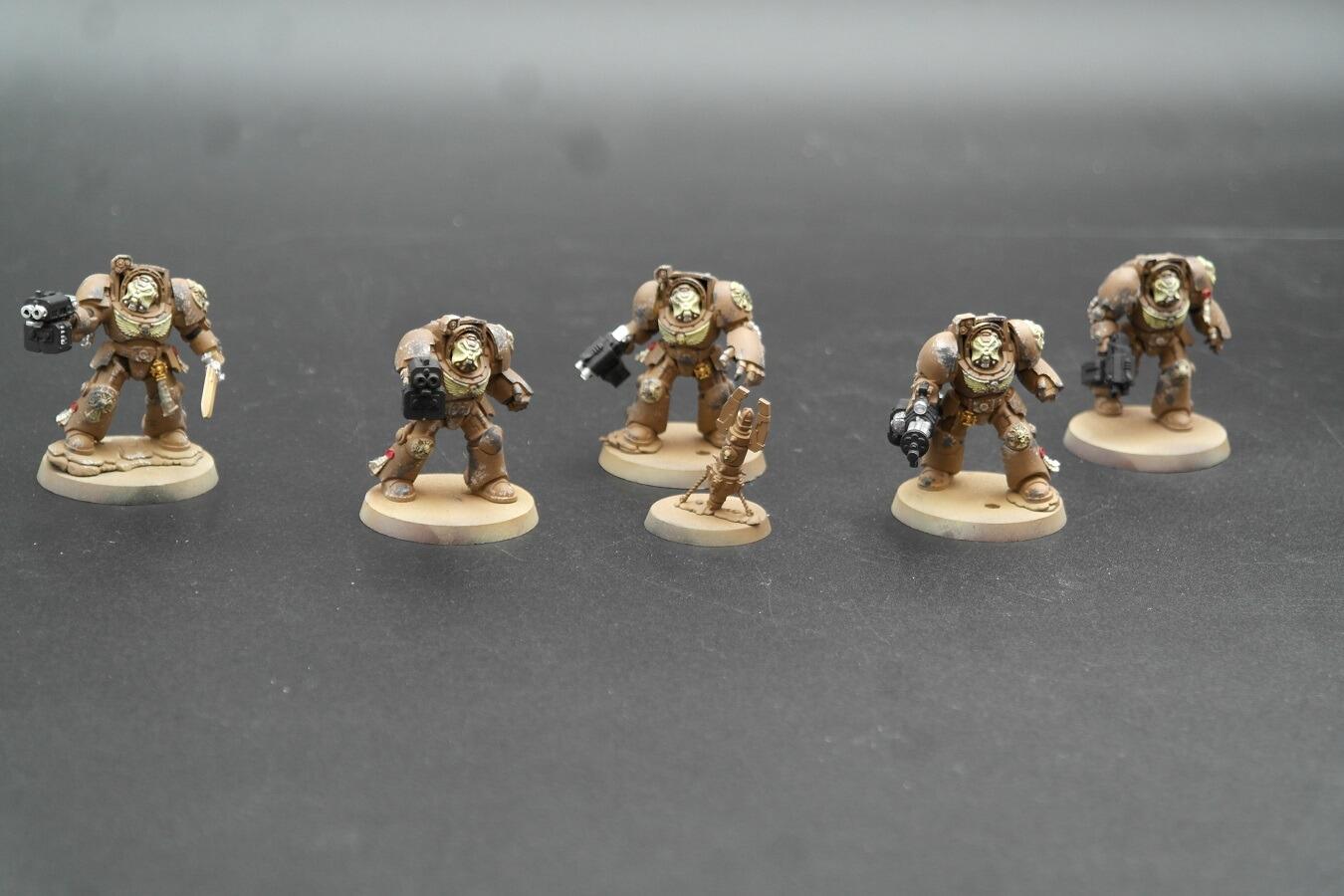 Pre-loved Terminators Space Marines Warhammer 40k fully built front view