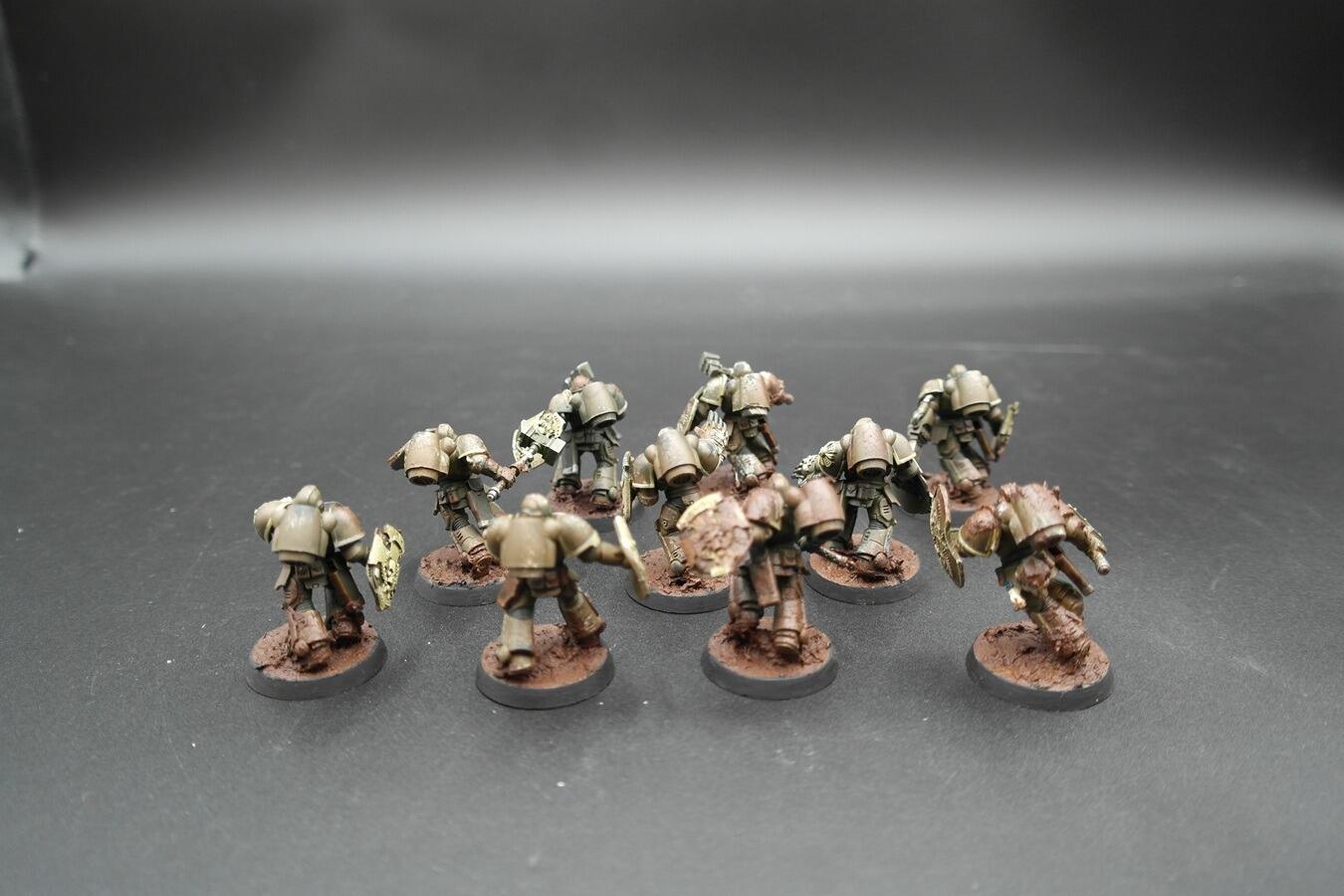 Pre-loved Assault Intercessors Space Marines Warhammer 40k fully built side angle