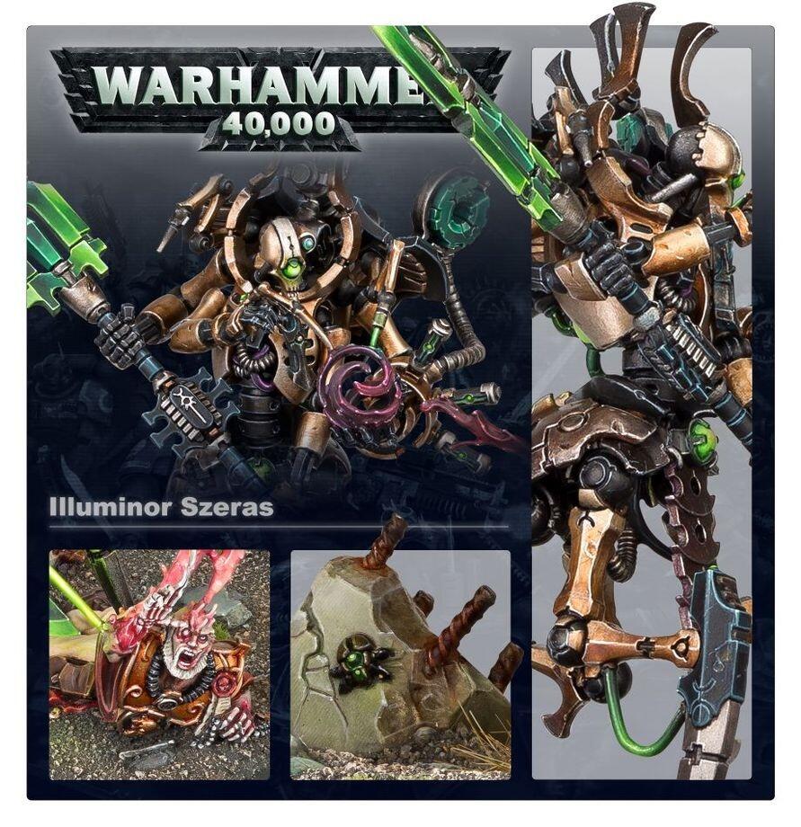 Pre-loved Illuminor Szeras Necrons Warhammer 40k new in box unsealed detail