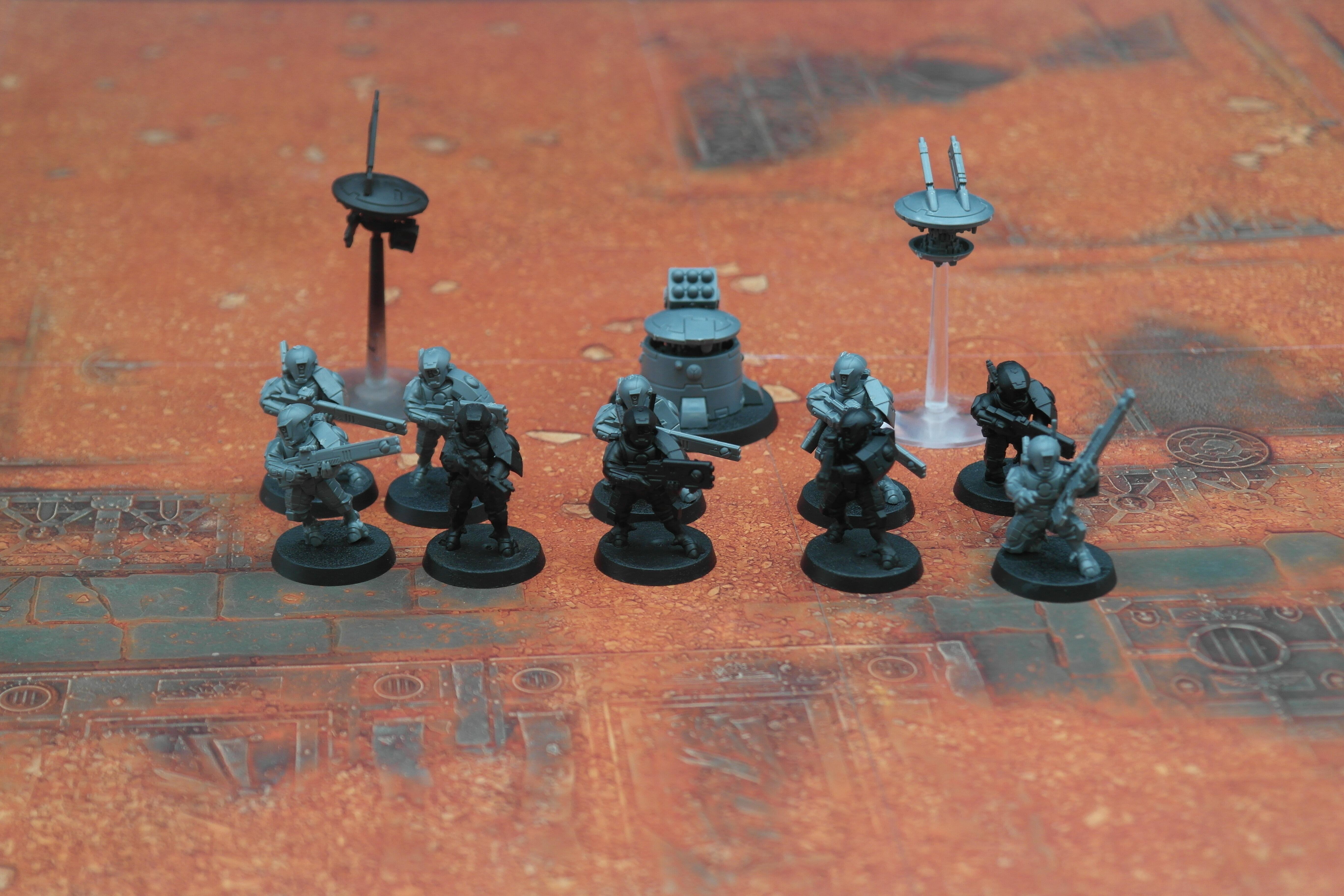 Pre-loved T'au Fire Warriors front view