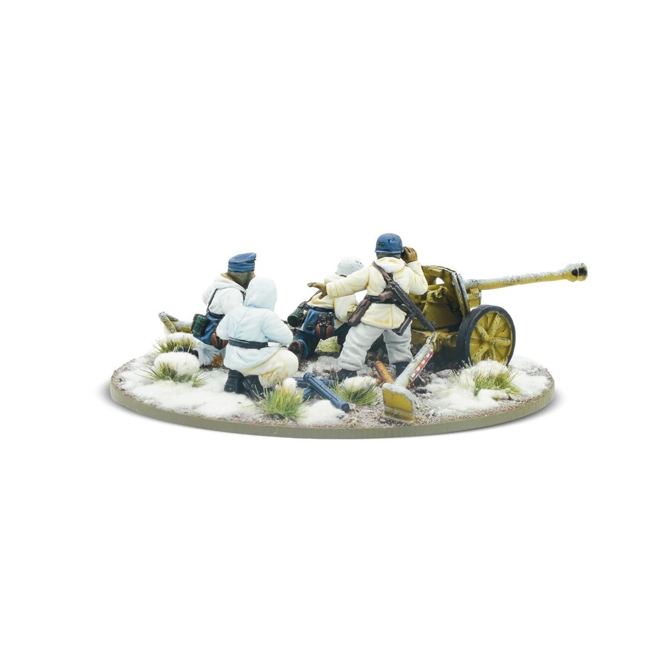 German Fallschirmjäger Pak 40 Winter Camouflage WWII Model Perfect for Bolt Action at Warmodels.co.uk