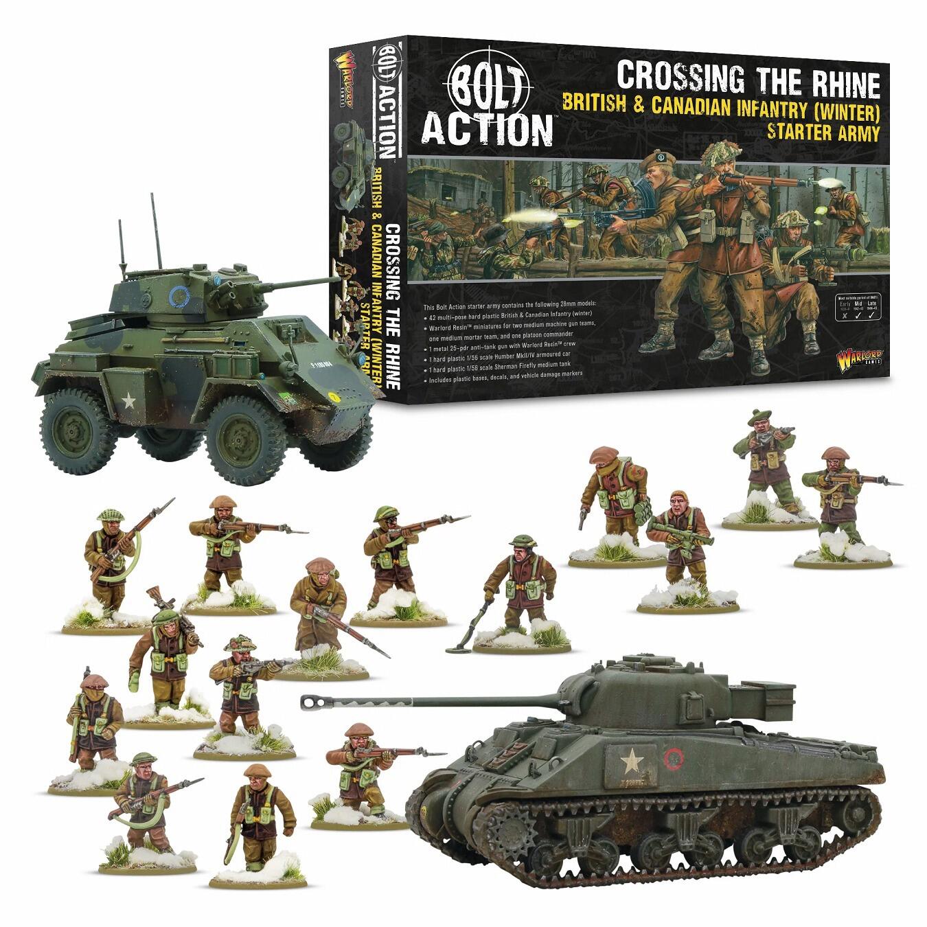 Crossing the Rhine British & Canadian Infantry Starter Army – Bolt Action