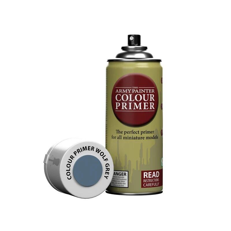 Army Painter Colour Primer Wolf Grey spray can