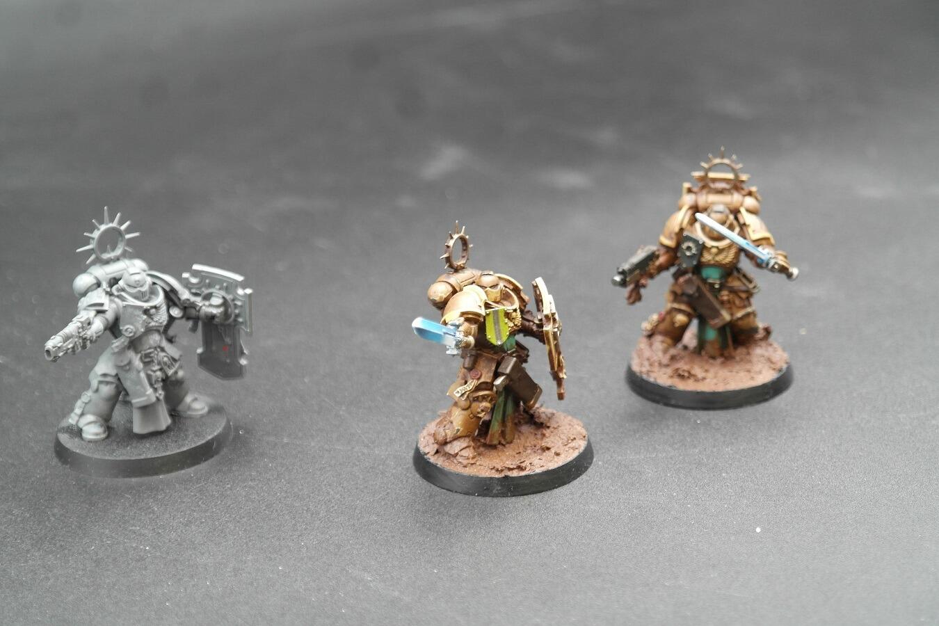 Pre-loved Bladeguard Veterans REF-102 Space Marines Warhammer 40k group shot