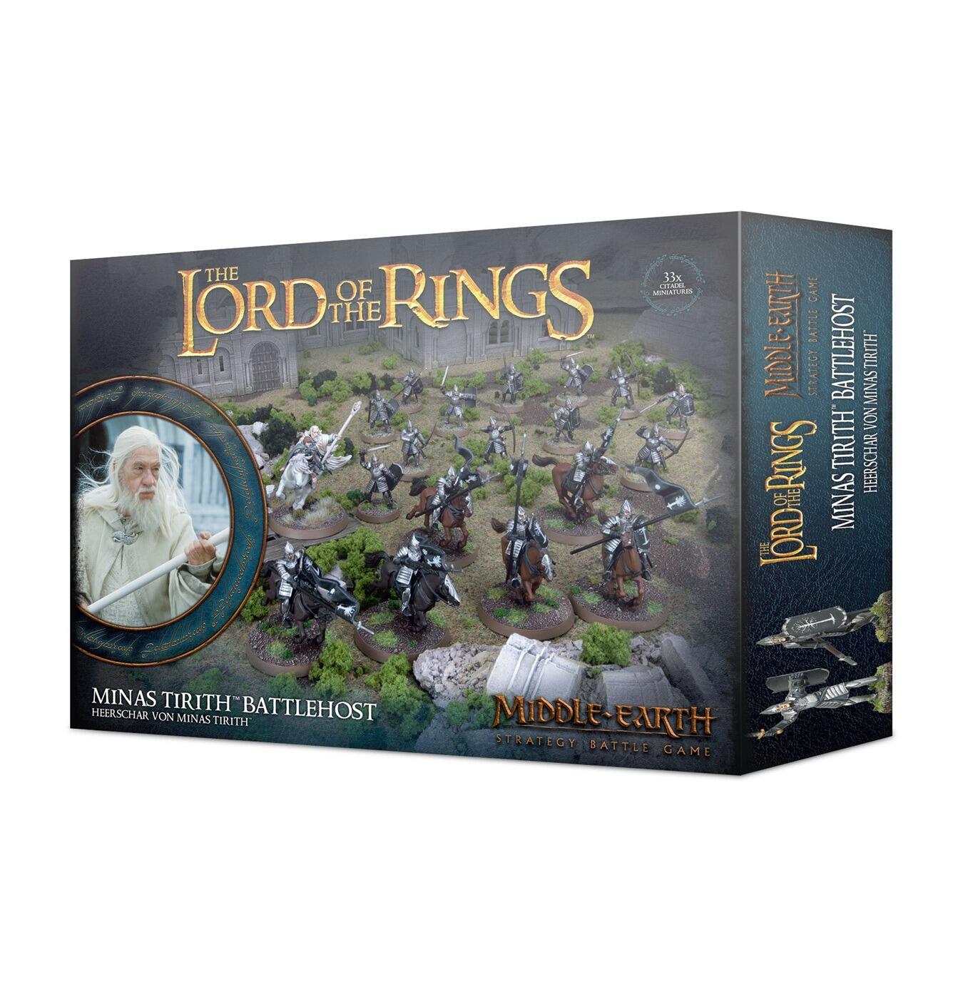 Minas Tirith Battlehost miniatures fully assembled and painted