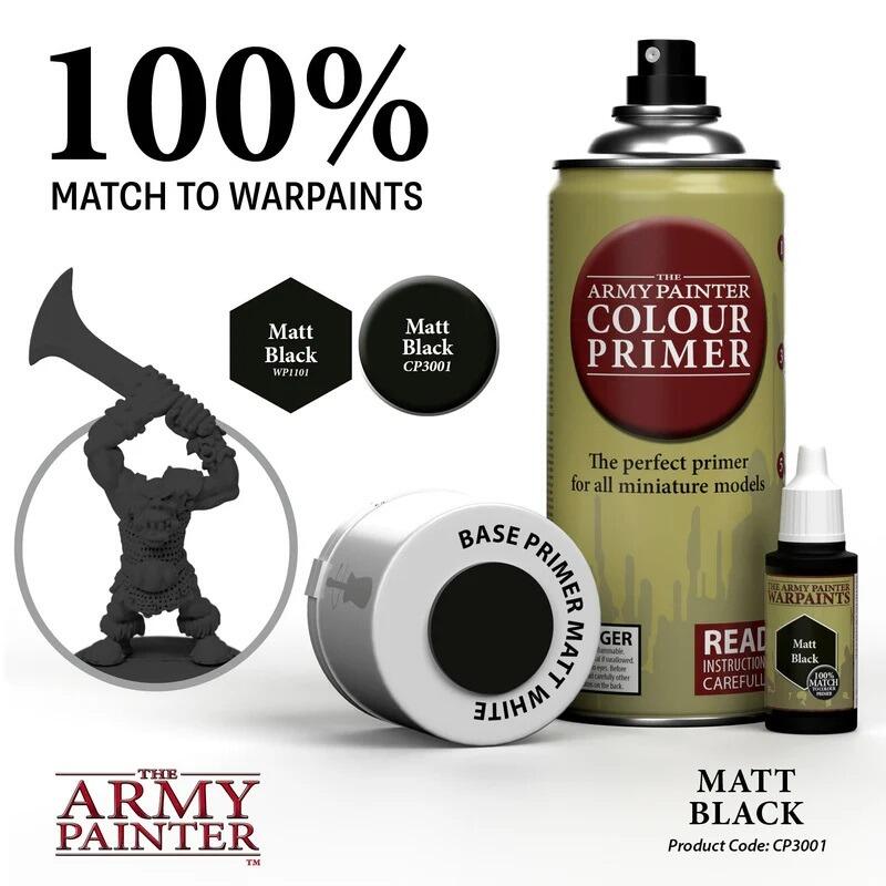 Miniature primed with Matt Black undercoat
