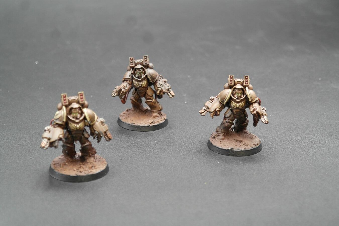 Pre-loved Aggressors Space Marines Warhammer 40k fully built front view