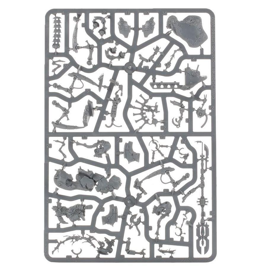 Pre-loved Illuminor Szeras Necrons Warhammer 40k new in box unsealed contents view