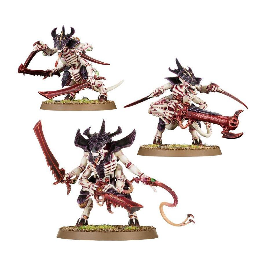 Pre-loved Tyranid Warriors new on sprue front view