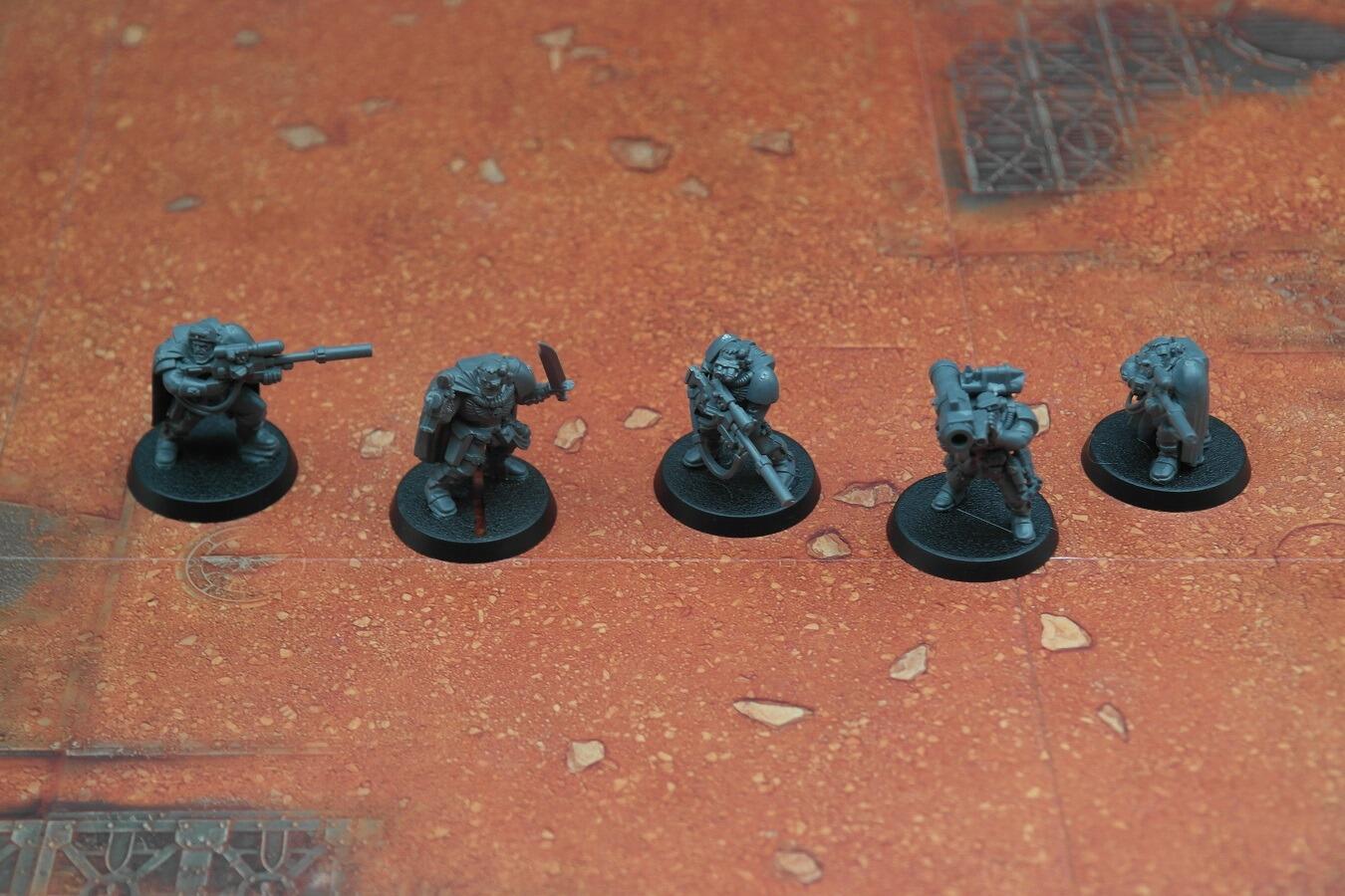 Pre-Loved Space Marine Scout Snipers front view