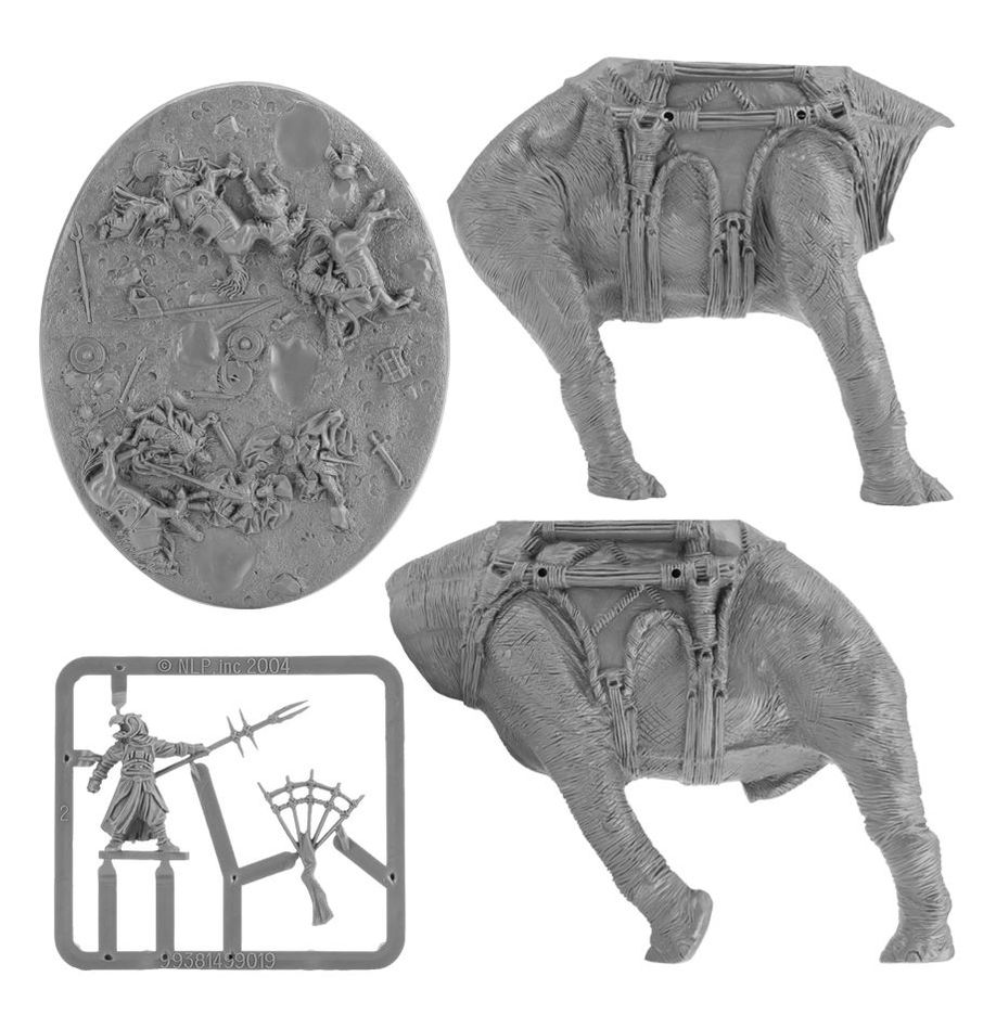 Haradrim warriors positioned in the howdah