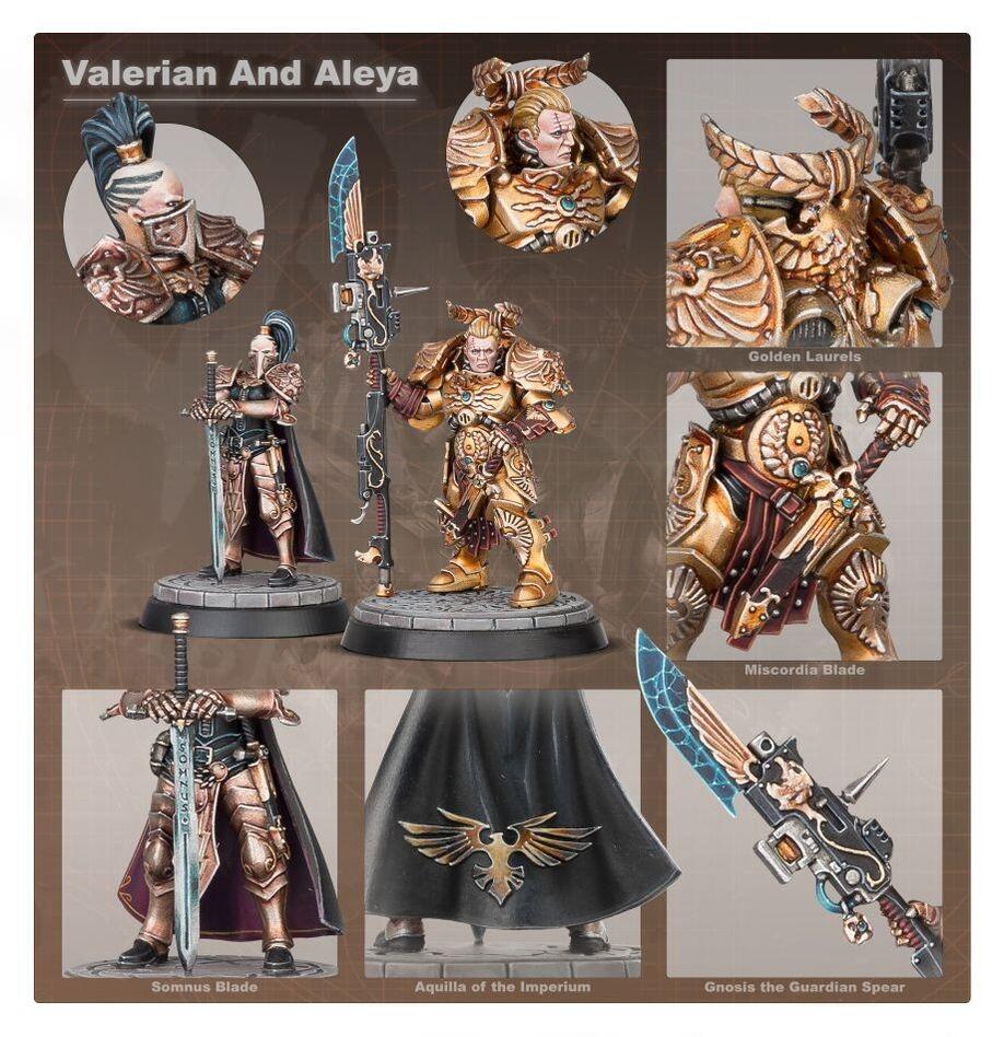 Valerian Adeptus Custodes model front view