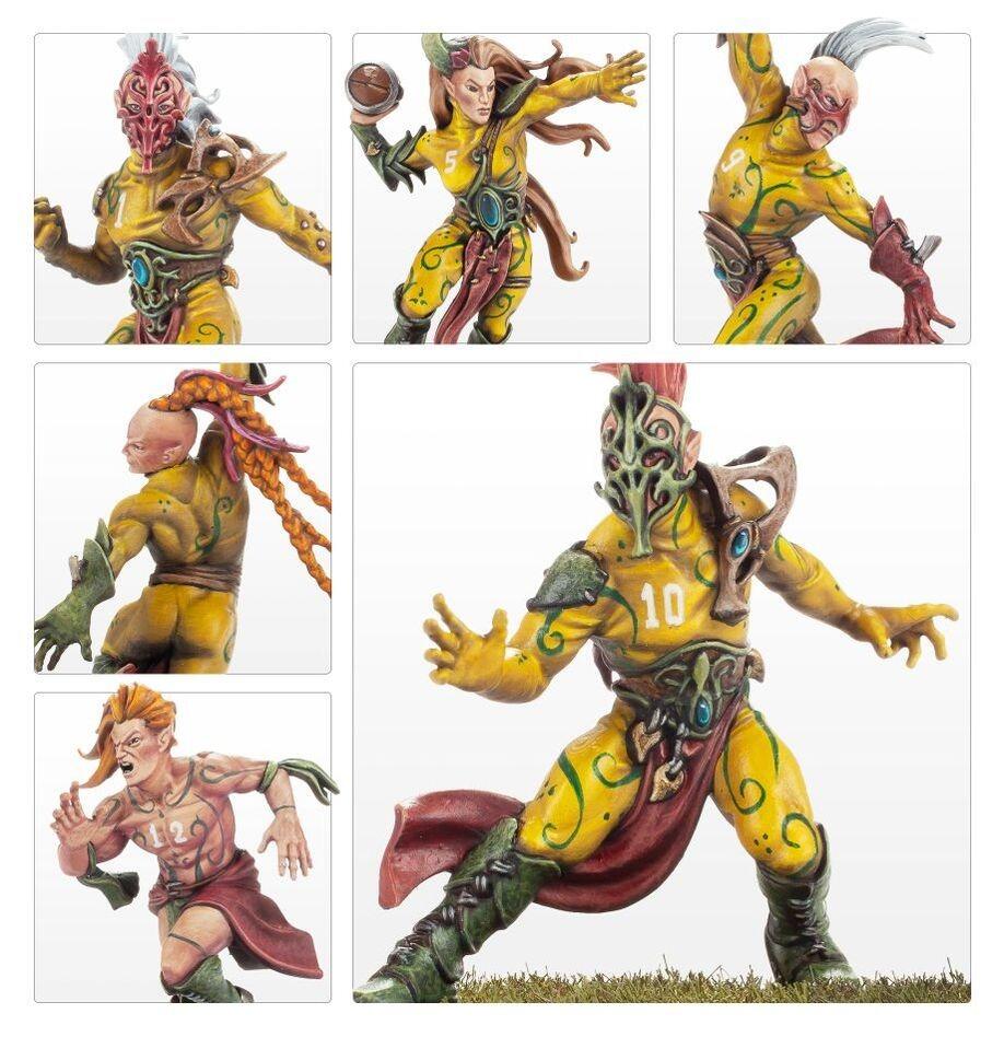 Wood Elf Wardancer miniatures close-up