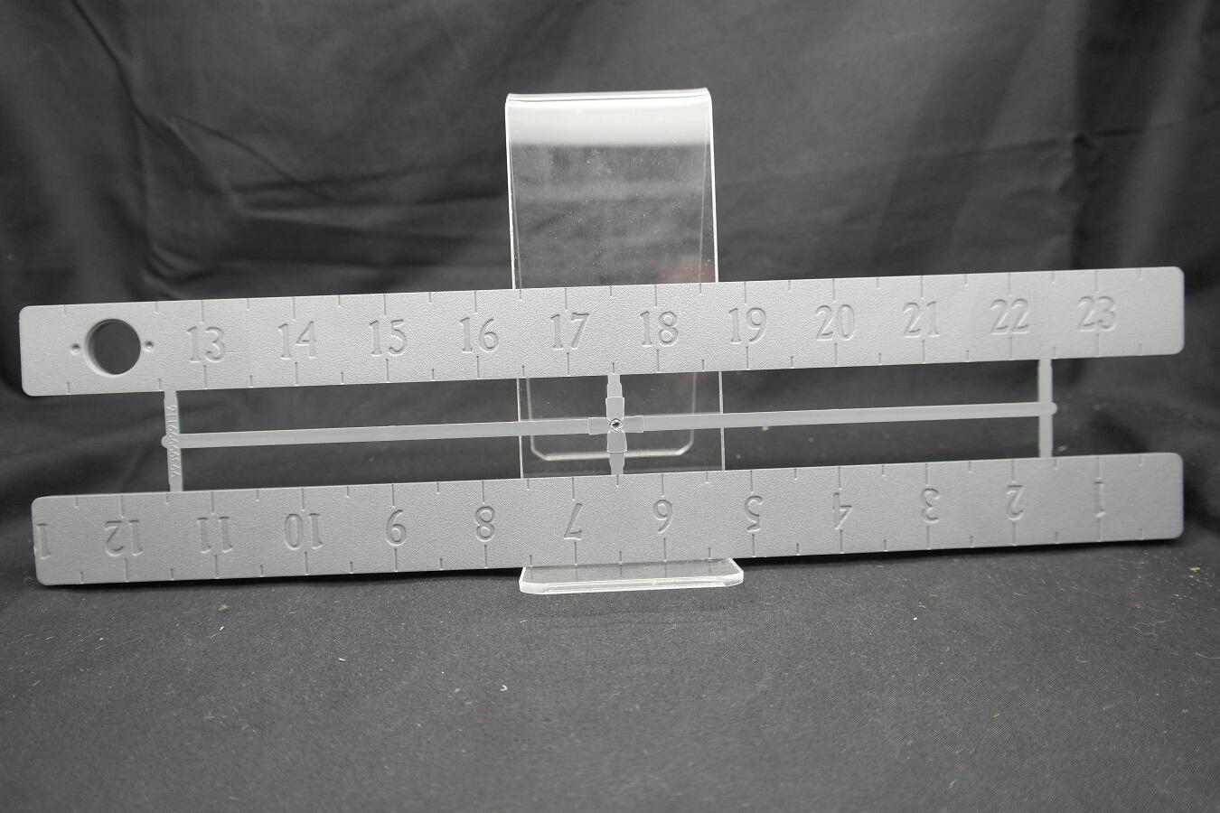 Measuring ruler and gauge – close-up