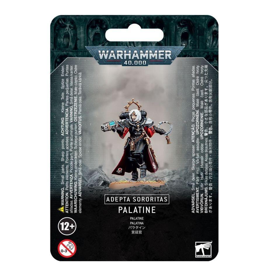 Palatine miniature front view with power sword