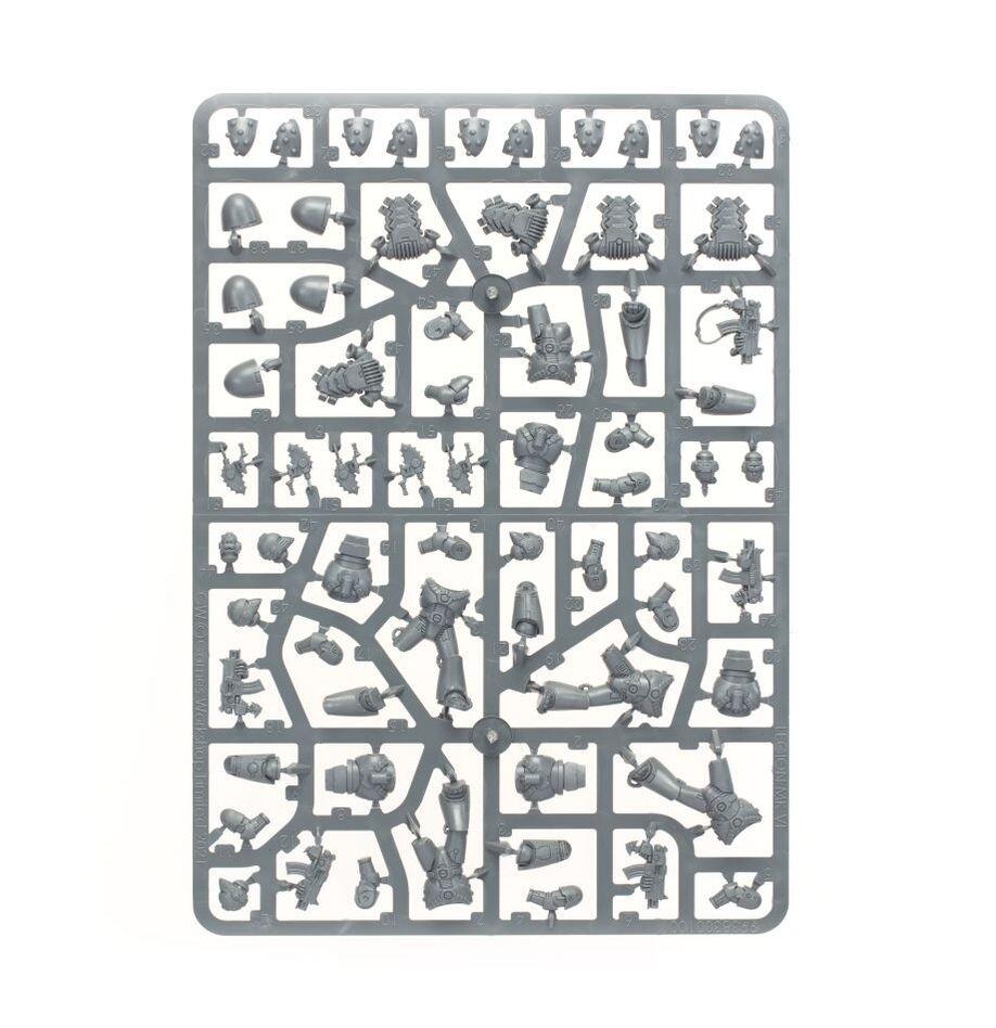 Kit sprues showing 20 models and optional parts