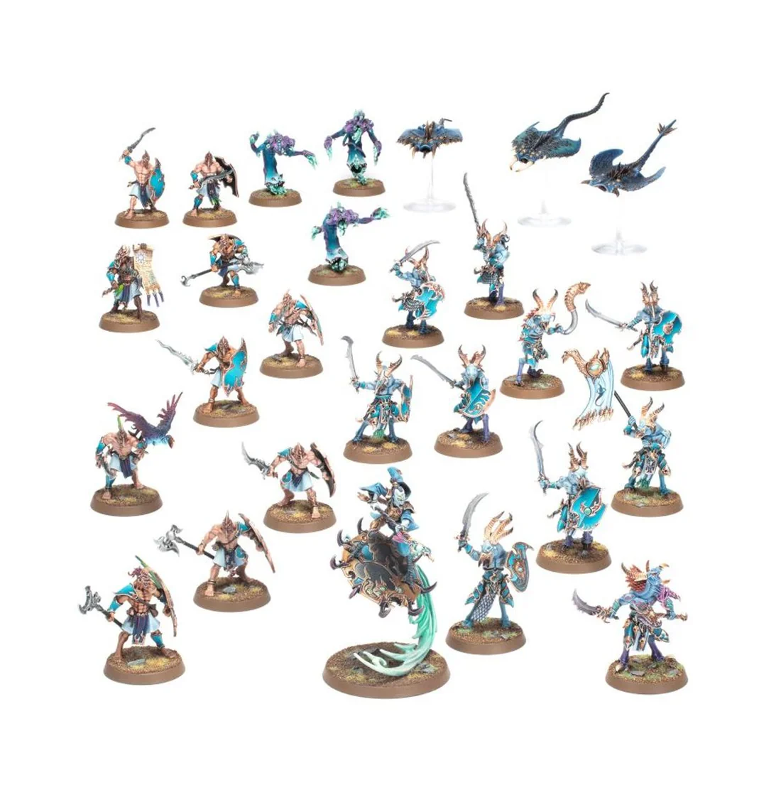 Magister on Disc of Tzeentch leading the force