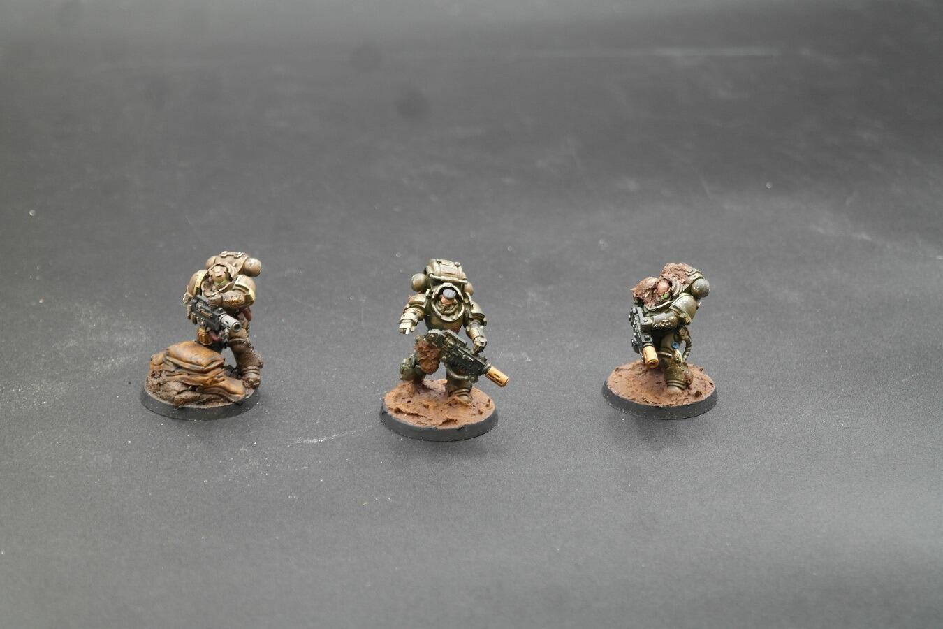 Pre-loved Eradicators Ref 104 Space Marines Warhammer 40k fully built front view