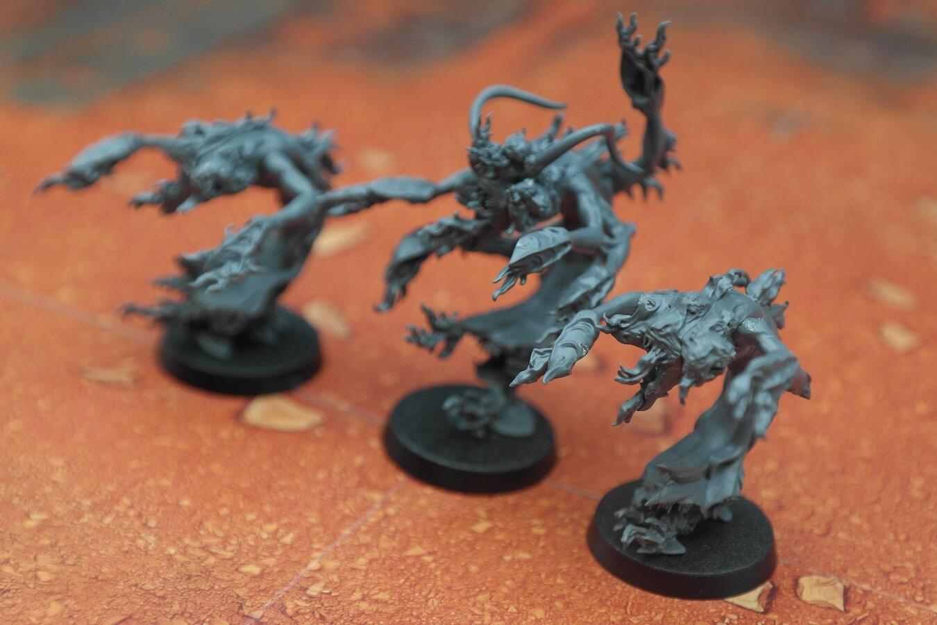 Pre-Loved Flamers of Tzeentch (3) AoS / 40k side view