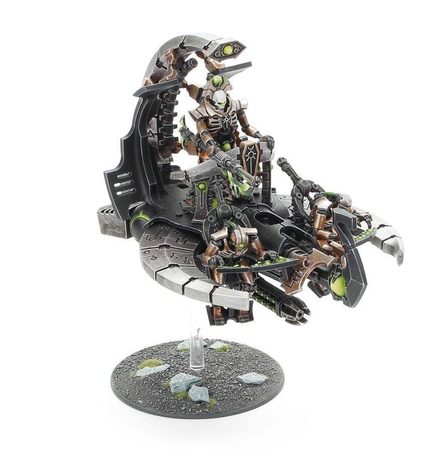 Pre-loved Necron Catacomb Command Barge new on sprue front view
