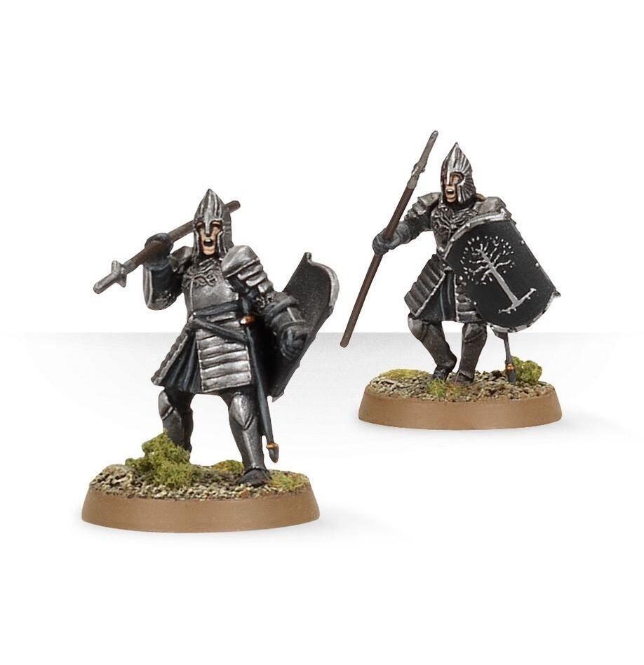 Painted Warriors of Minas Tirith on battlefield