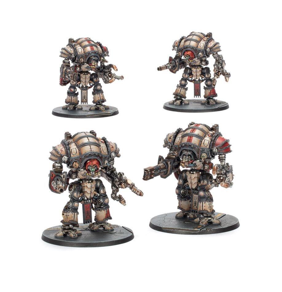 Painted Mechanicum knights in epic-scale battlefield - Warmodels