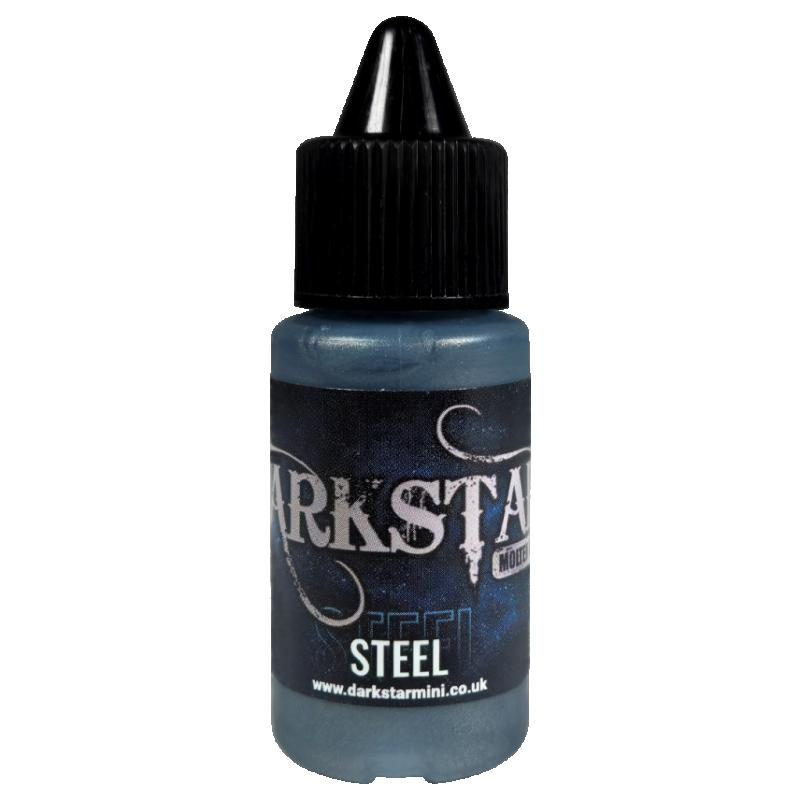 Darkstar Steel paint – metallic acrylic 17ml