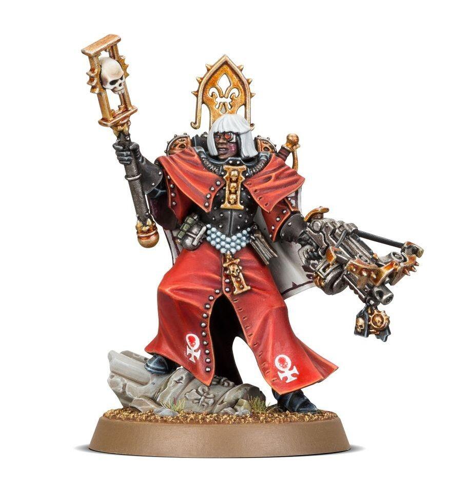 Rear view showing cloak and backpack detail