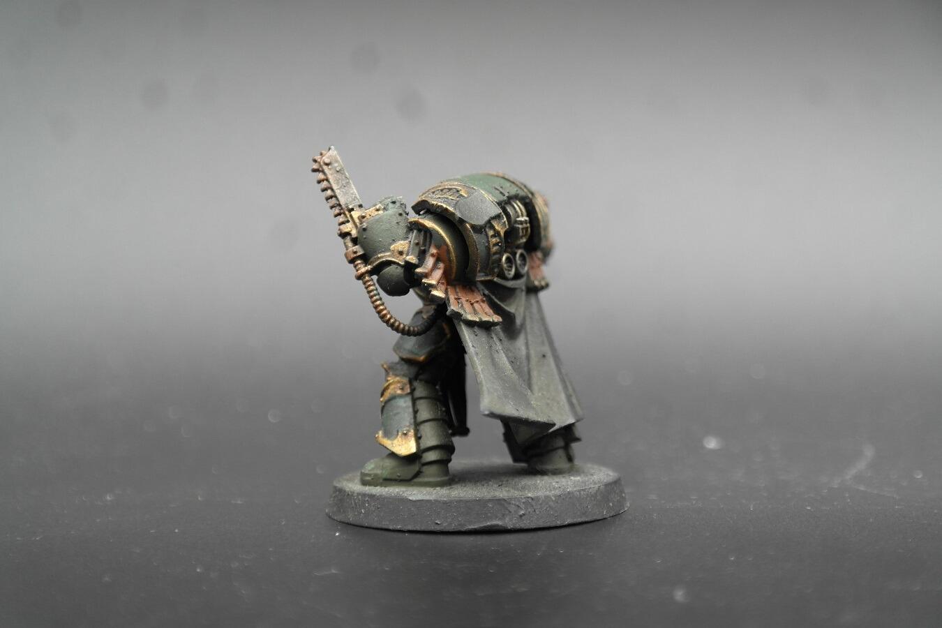 Pre-loved Cataphractii Praetor Space Marines Warhammer 30k side angle