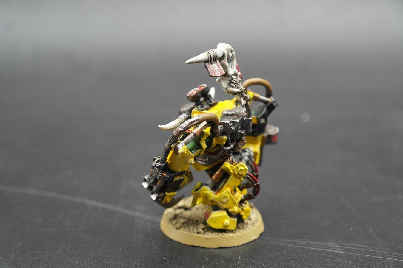 Pre-Loved Kitbashed Warboss in Mega Armour Side View