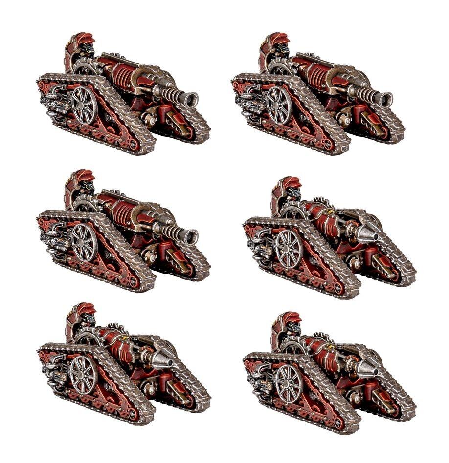 Mechanicum Krios Squadron – 6 epic-scale tanks assembled - Warmodels