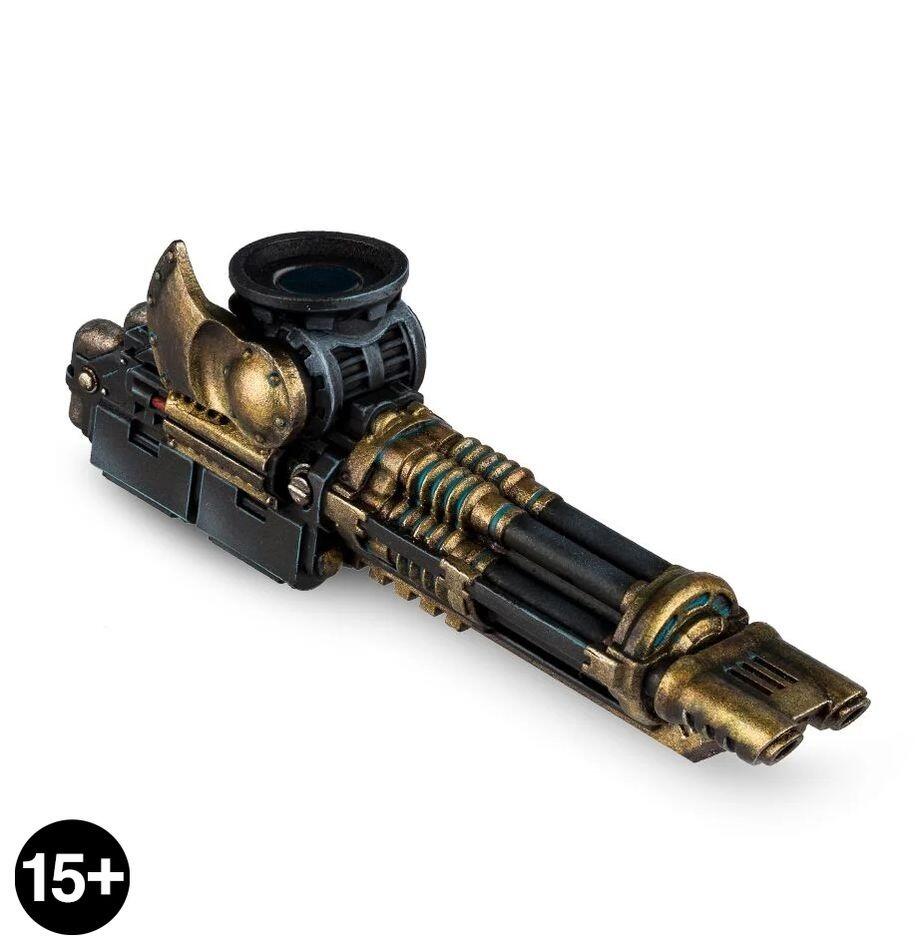 Arachnus Storm Cannon arm front view with detailed barrel