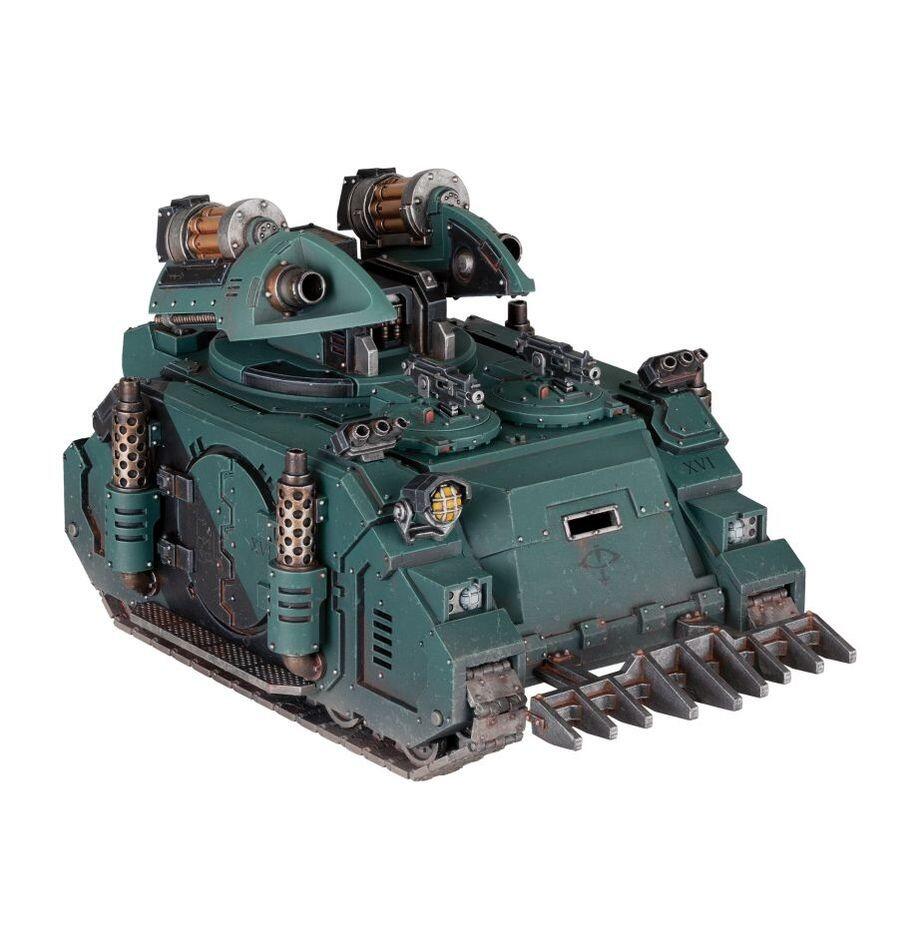 Painted model in Iron Warriors colours