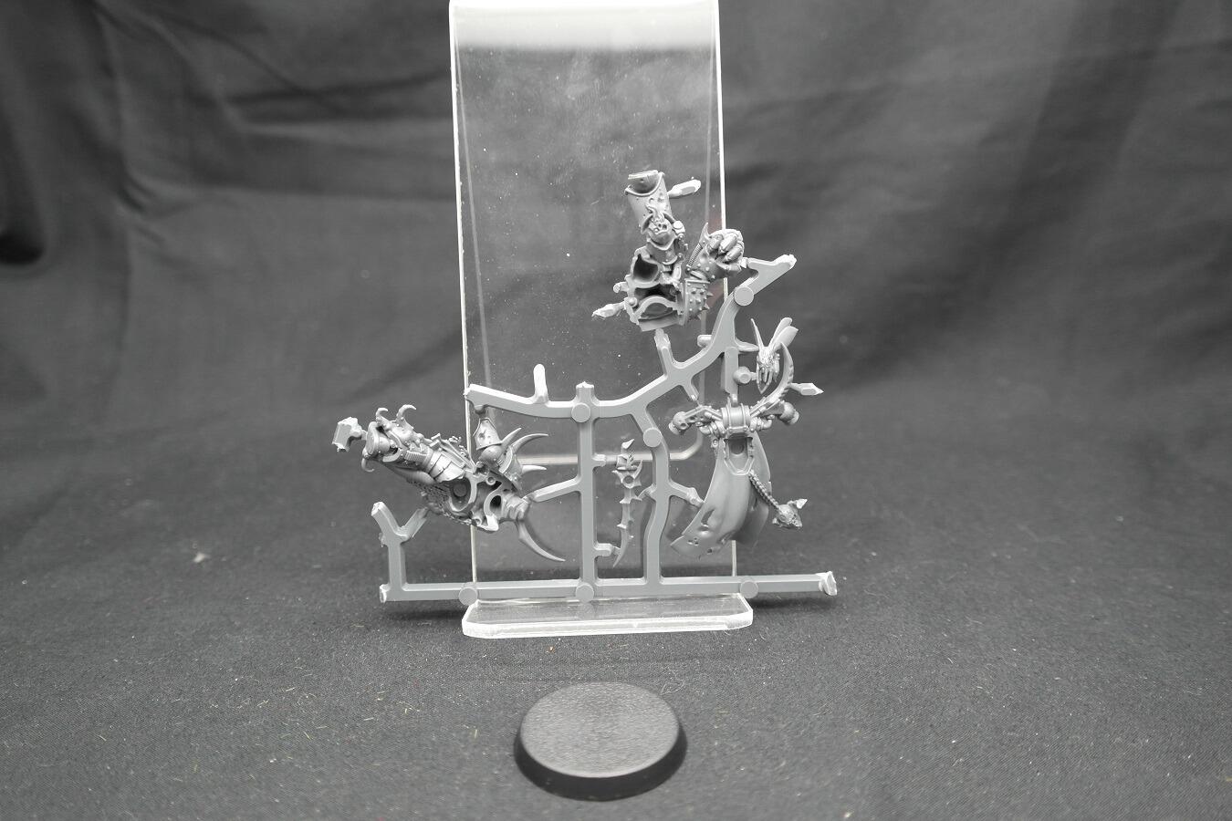 Unpainted Plague Champion on sprue