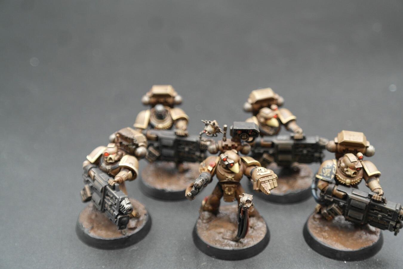 Pre-loved Devastator Squad Space Marines Warhammer 40k fully built front view