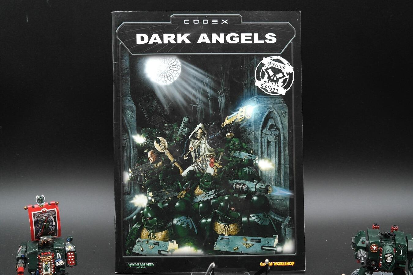 Pre-loved Dark Angels army set Warhammer 40k fully built 2nd edition codex display