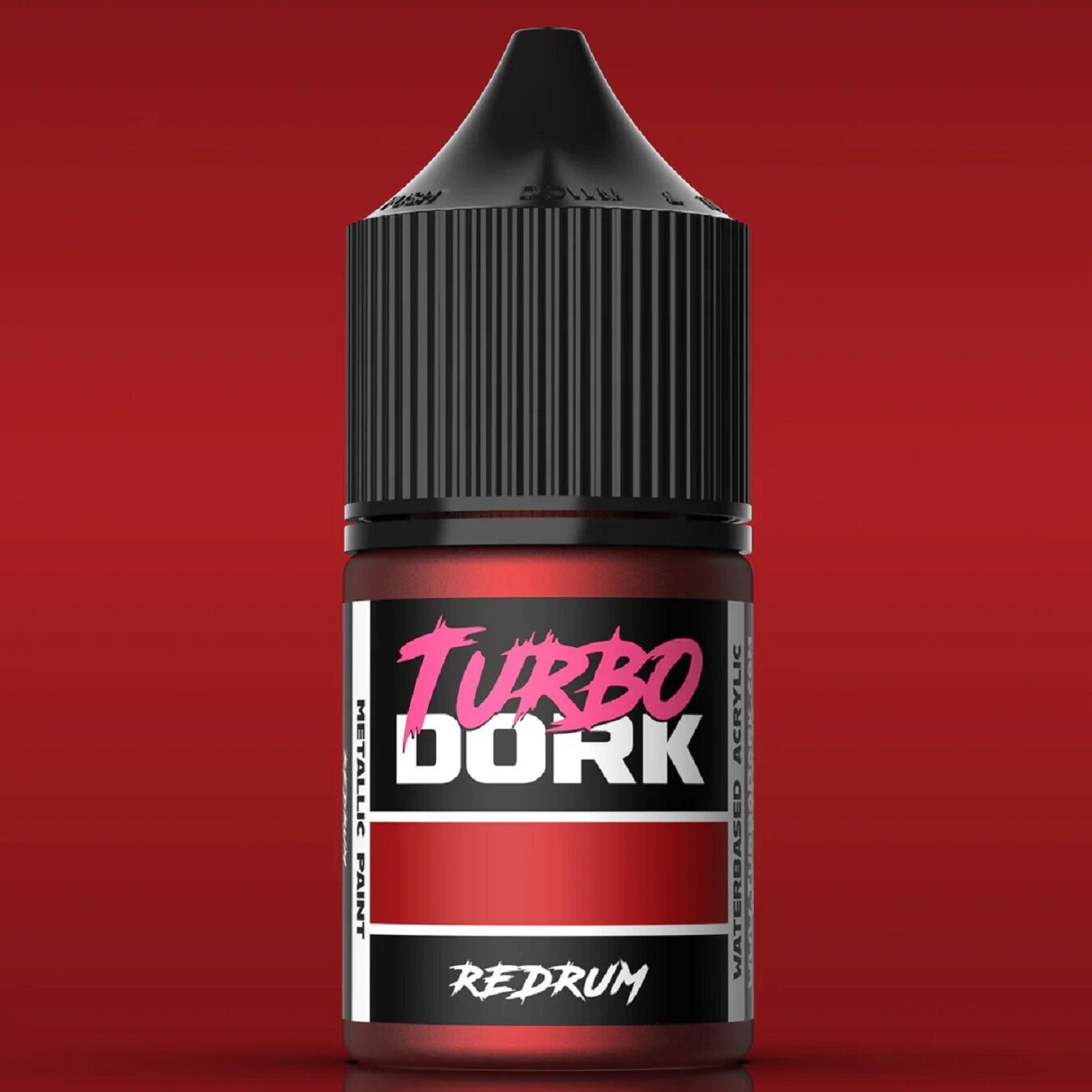 Turbo Dork Redrum Metallic paint bottle front view