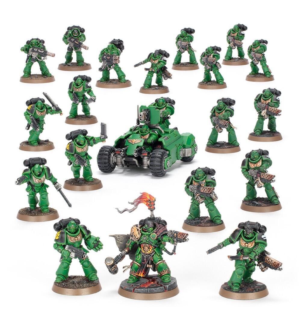 Combat Patrol Salamanders box set – Pyroclasm Assault Force contents