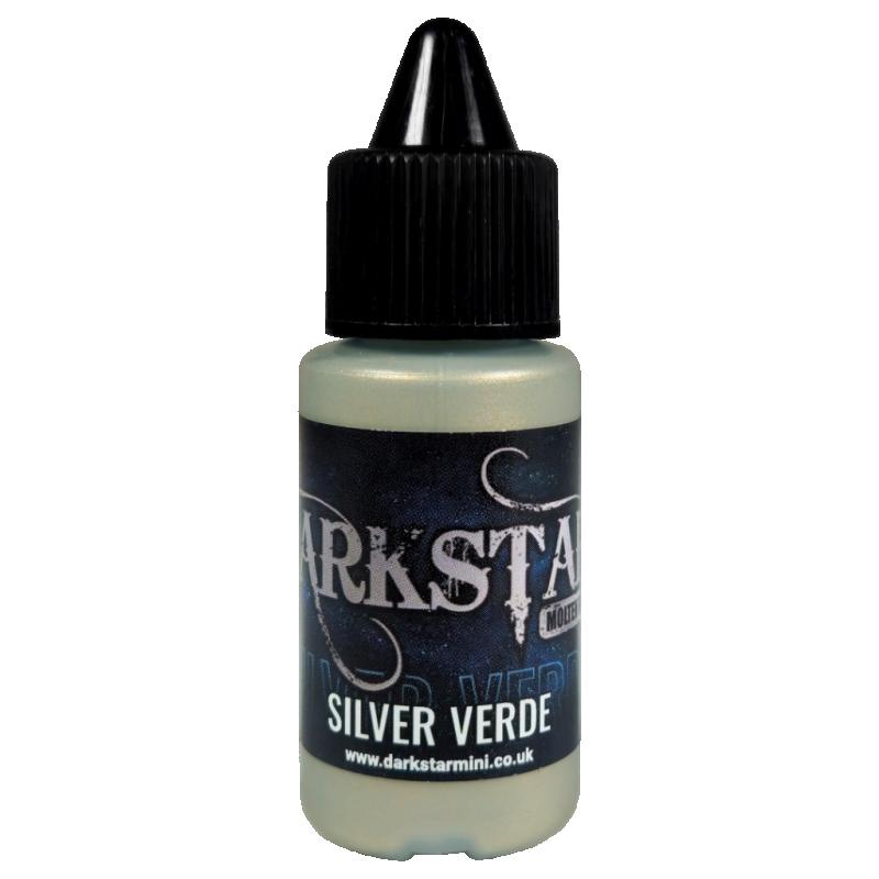 Darkstar Silver Verde paint – metallic acrylic 17ml