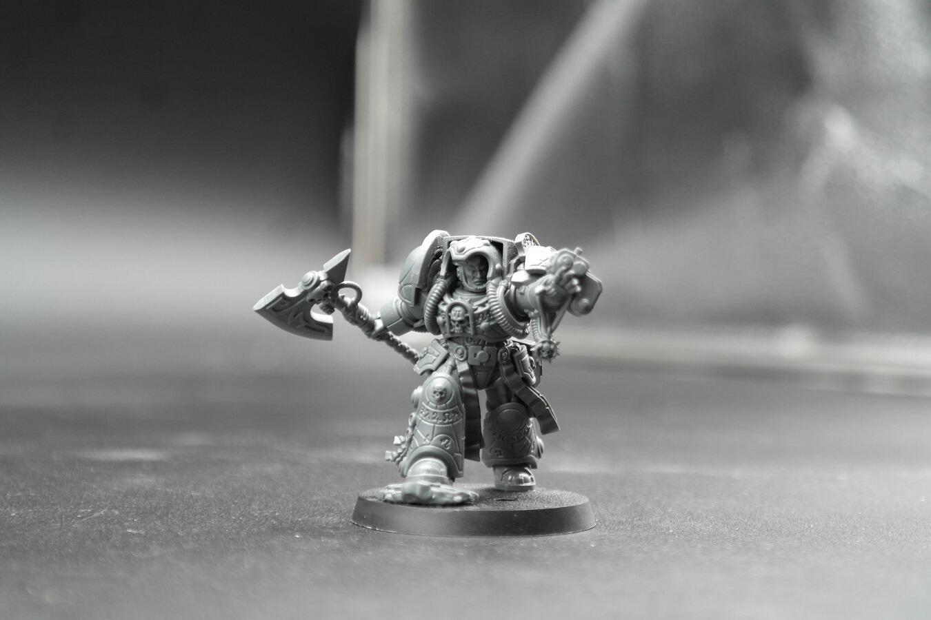 Pre-loved Librarian Terminator Armour Space Marines Warhammer 40k front view
