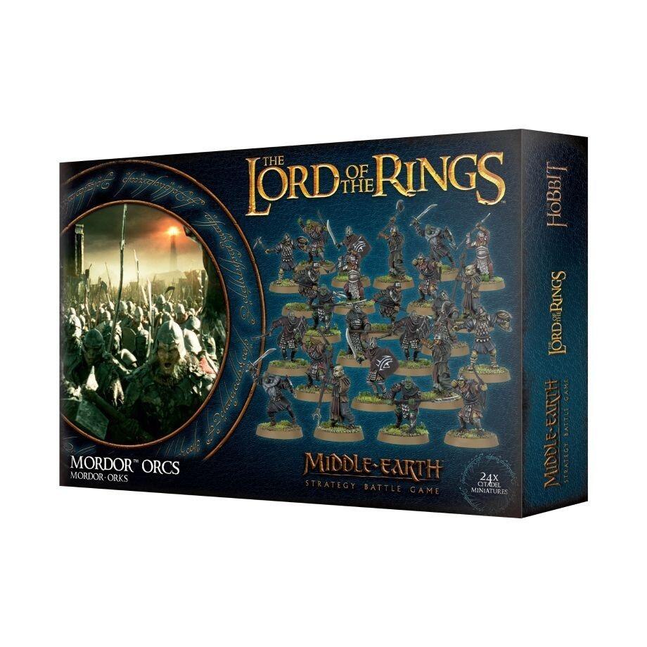 Mordor Orcs box contents displayed